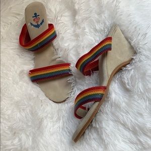 Never used! Colorful sandals!!